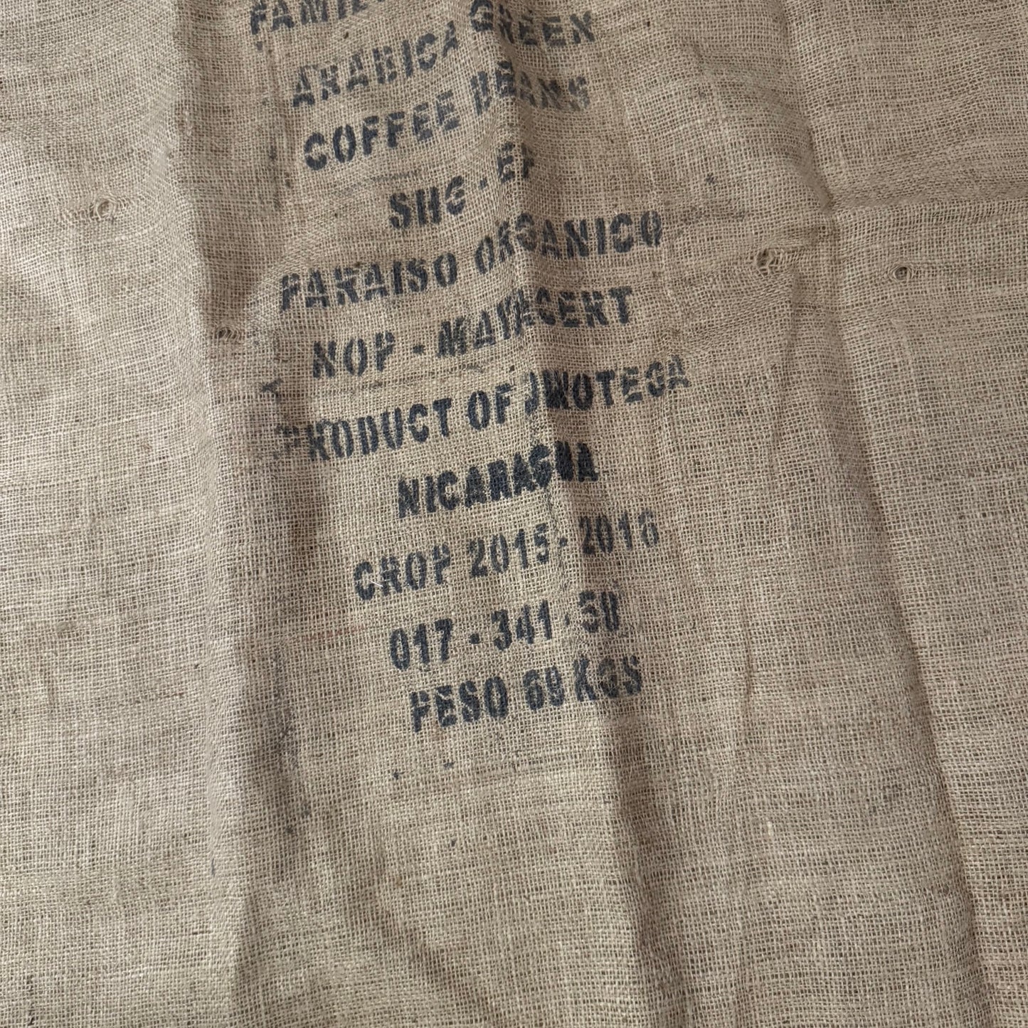 Burlap Royal Coffee bag