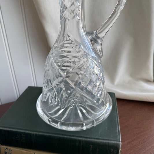 Crystal cruet pitcher