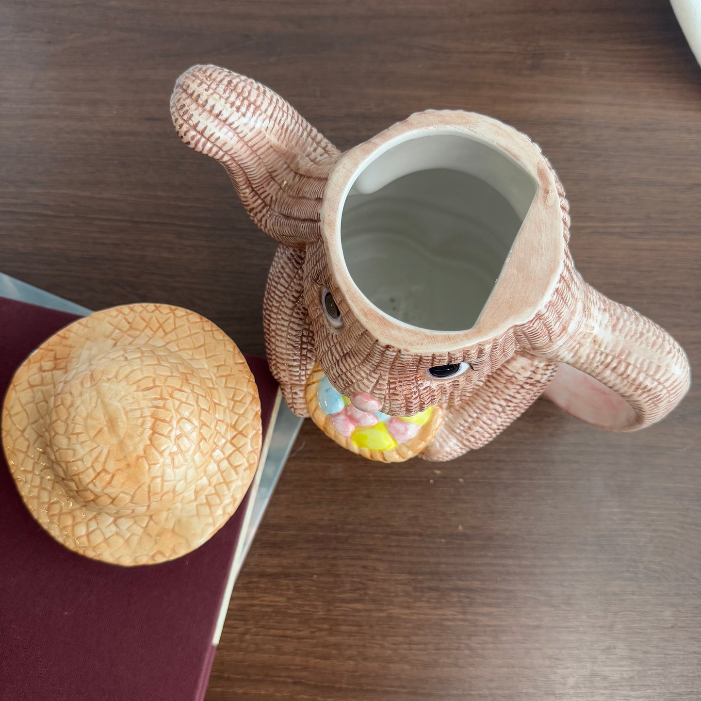 Ceramic Floppy Ears Bunny Rabbit Teapot