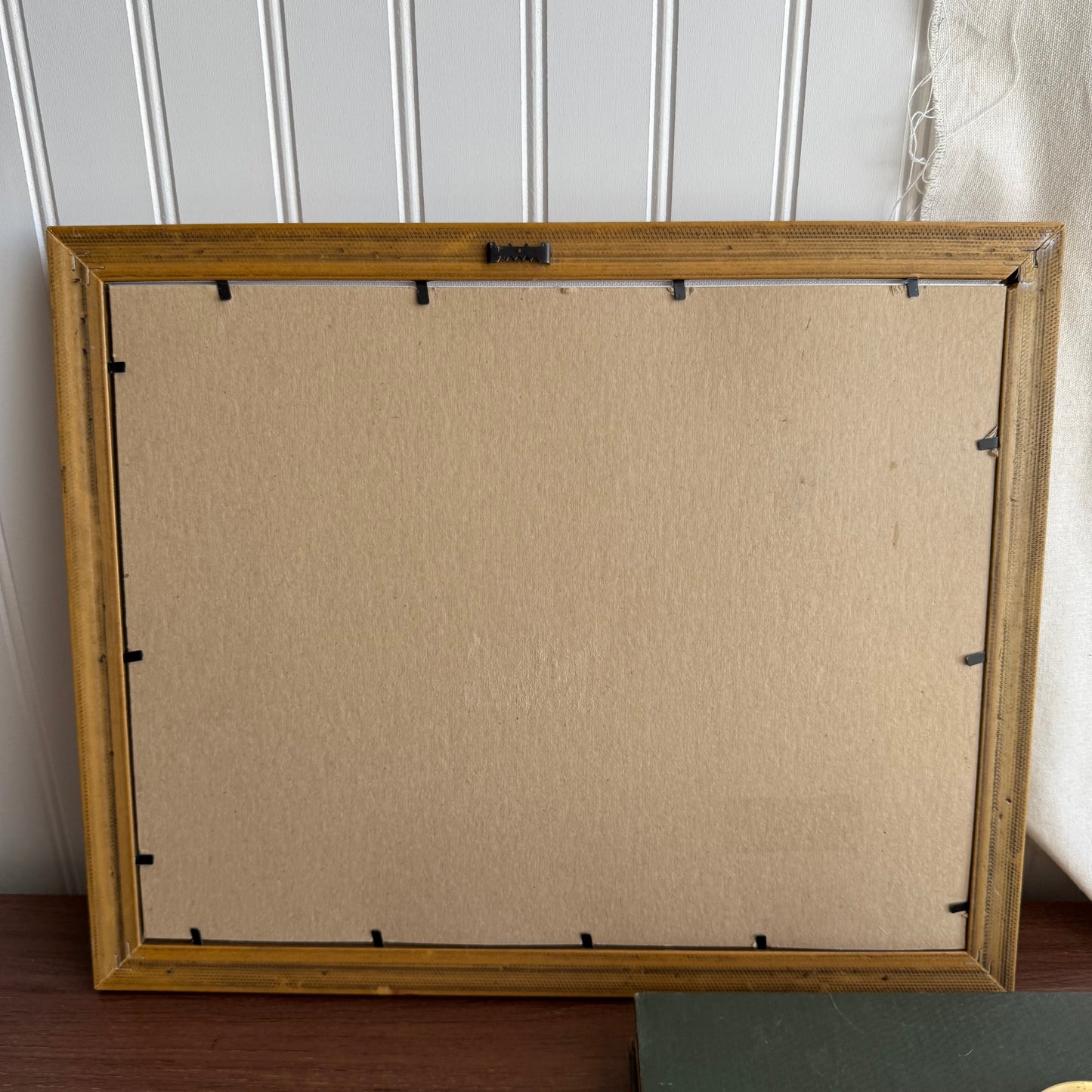 Vintage inspired Still life oranges and pitcher Canvas Print Framed