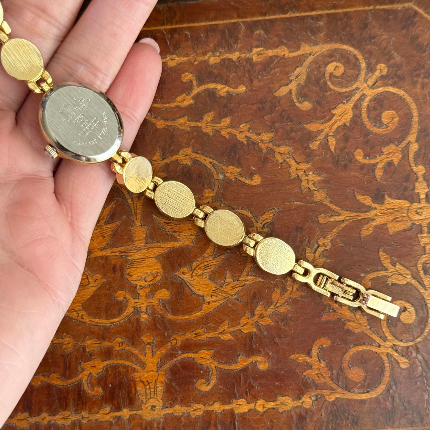 Peck & Peck Scarab Gemstone Bracelet Oval Quartz
