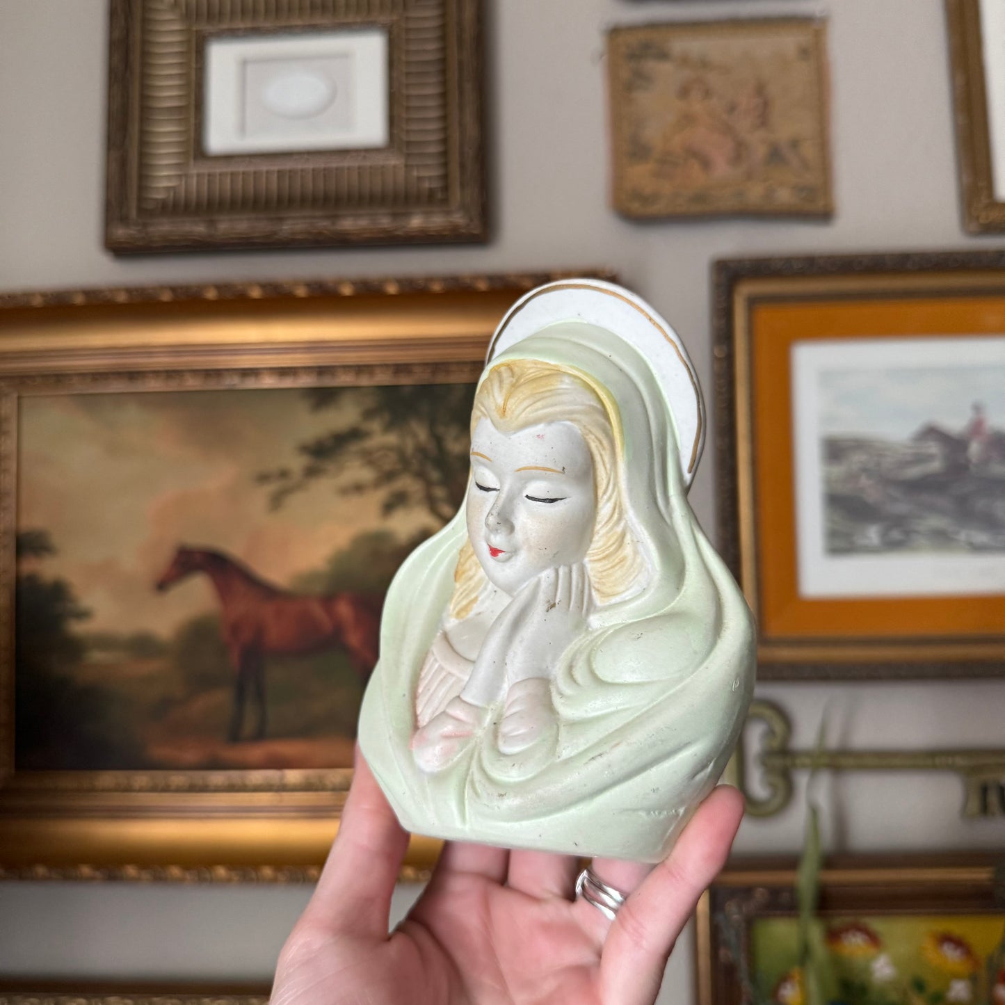 Vintage Ceramic Mary Figurine