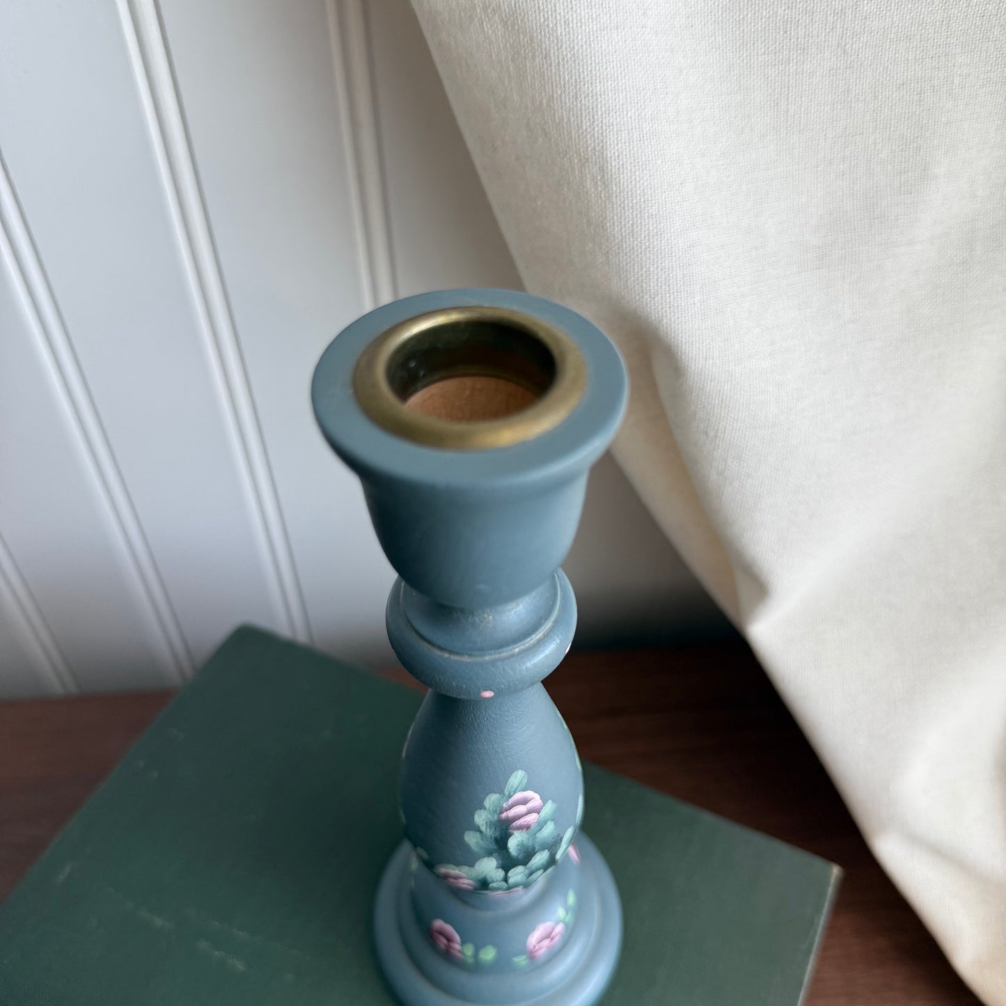 Hand painted candle holder