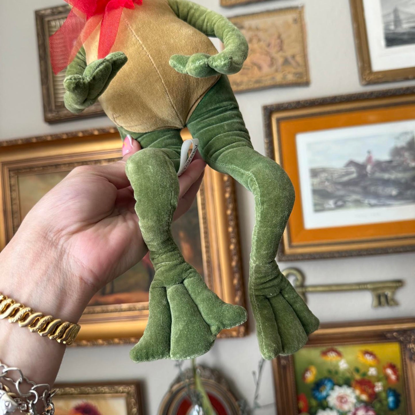 Vintage Prince Charming Frog Plush