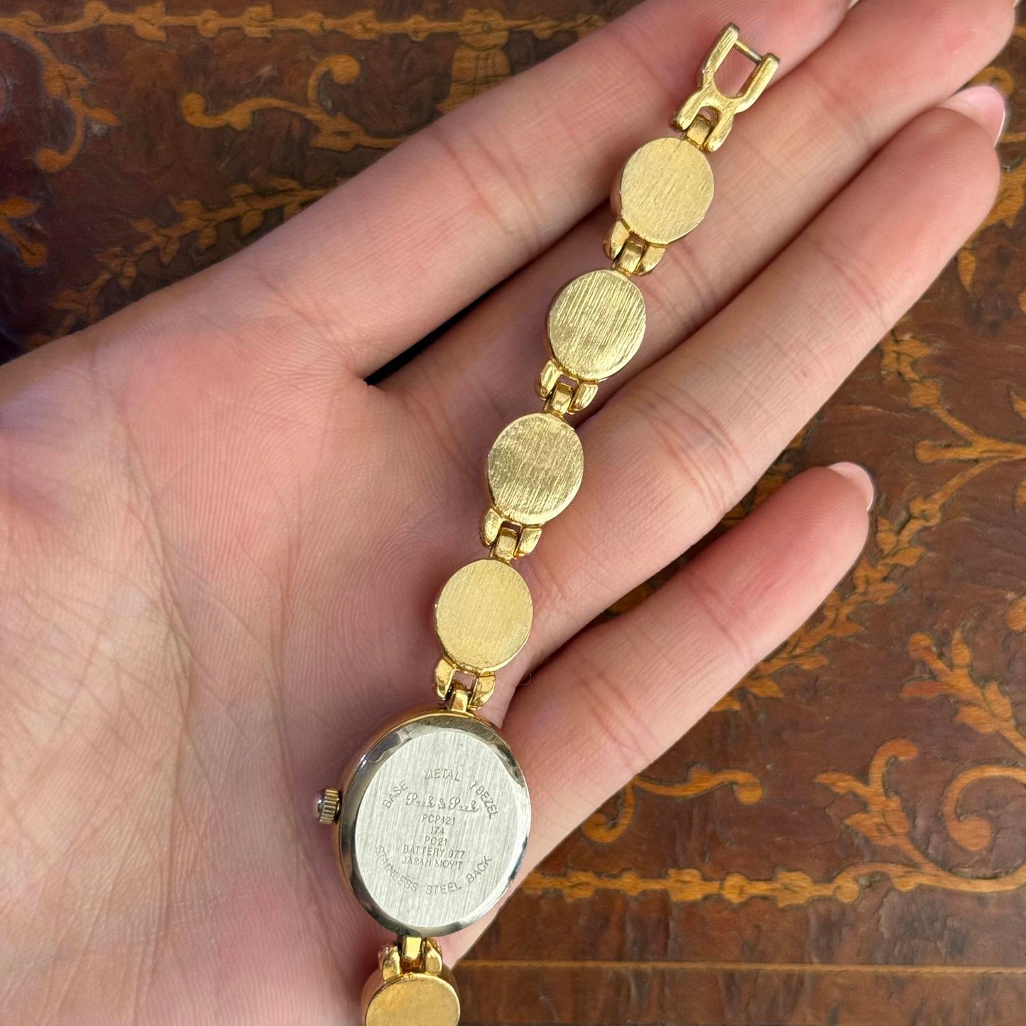 Peck & Peck Scarab Gemstone Bracelet Oval Quartz