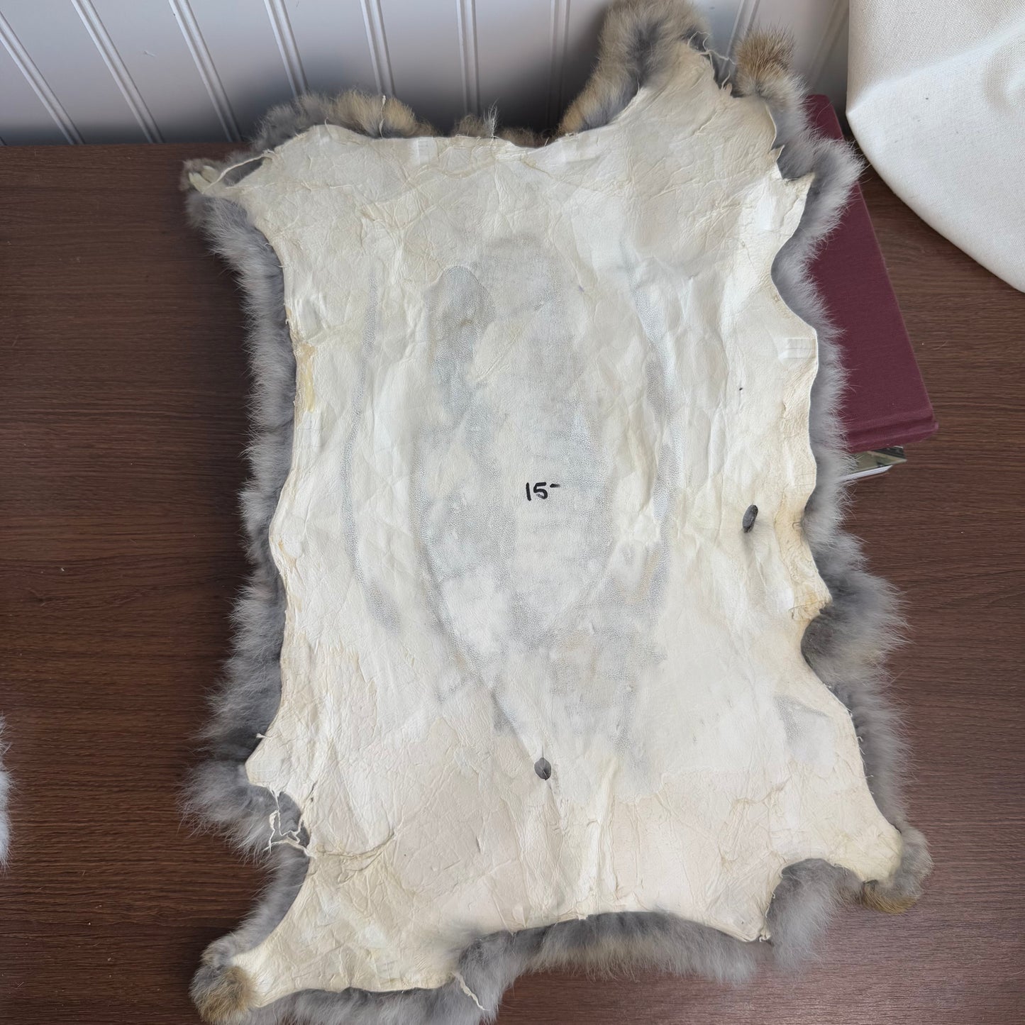 Set of 3 Rabbit Fur Pelts