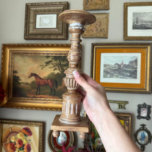 Southern Living at Home Wooden Candlestick