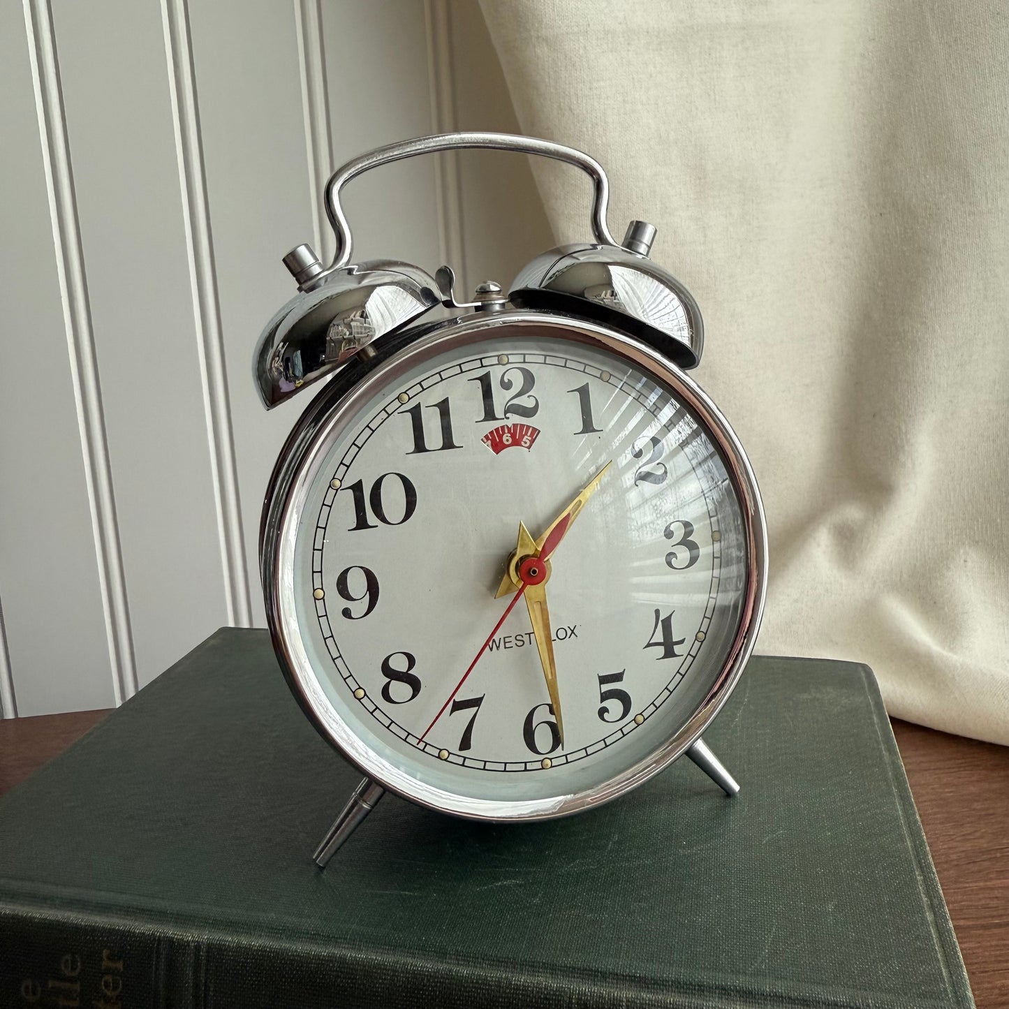 Silver tone Twin bell alarm clock