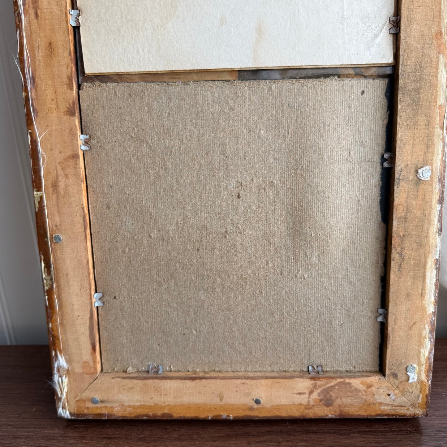 Vintage currier and Ives Ladies Print Mirror Framed