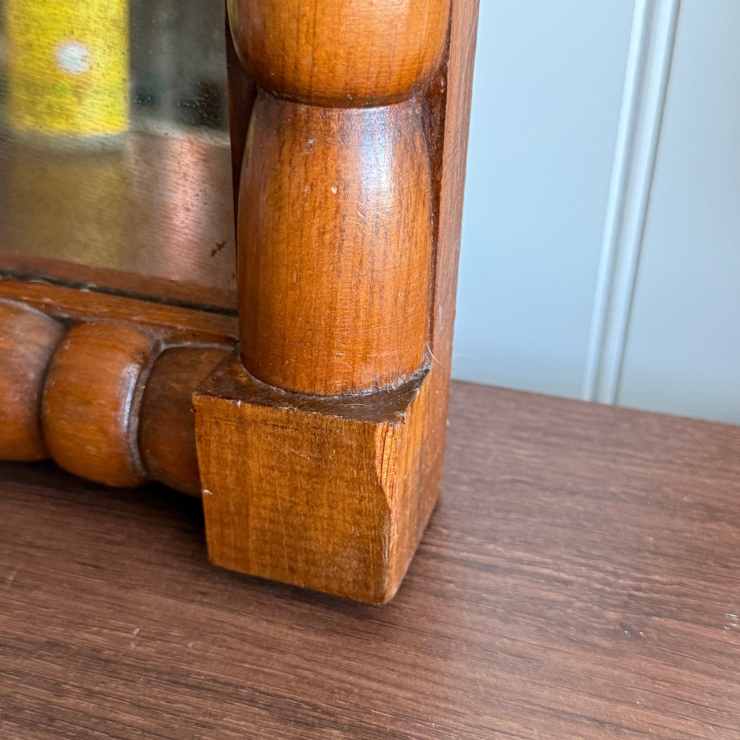 Vintage currier and Ives Ladies Print Mirror Framed