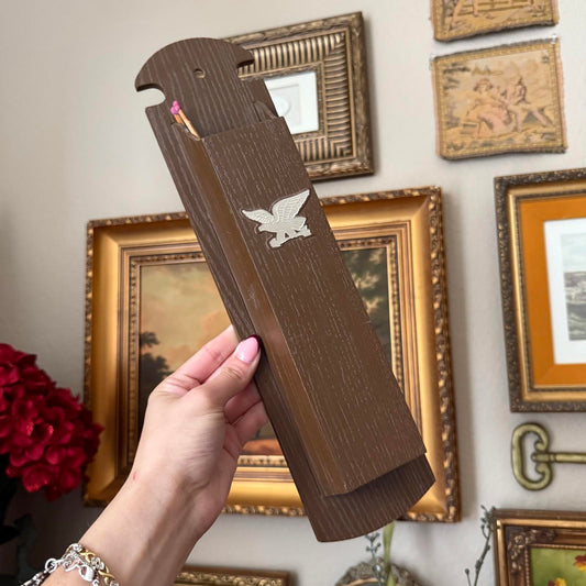 Vintage Eagle Plastic Match Holder