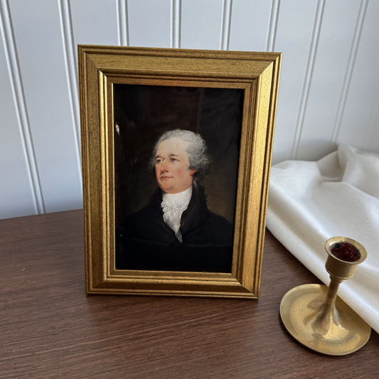 Vintage Hamilton Man portrait painting print gallery wall art