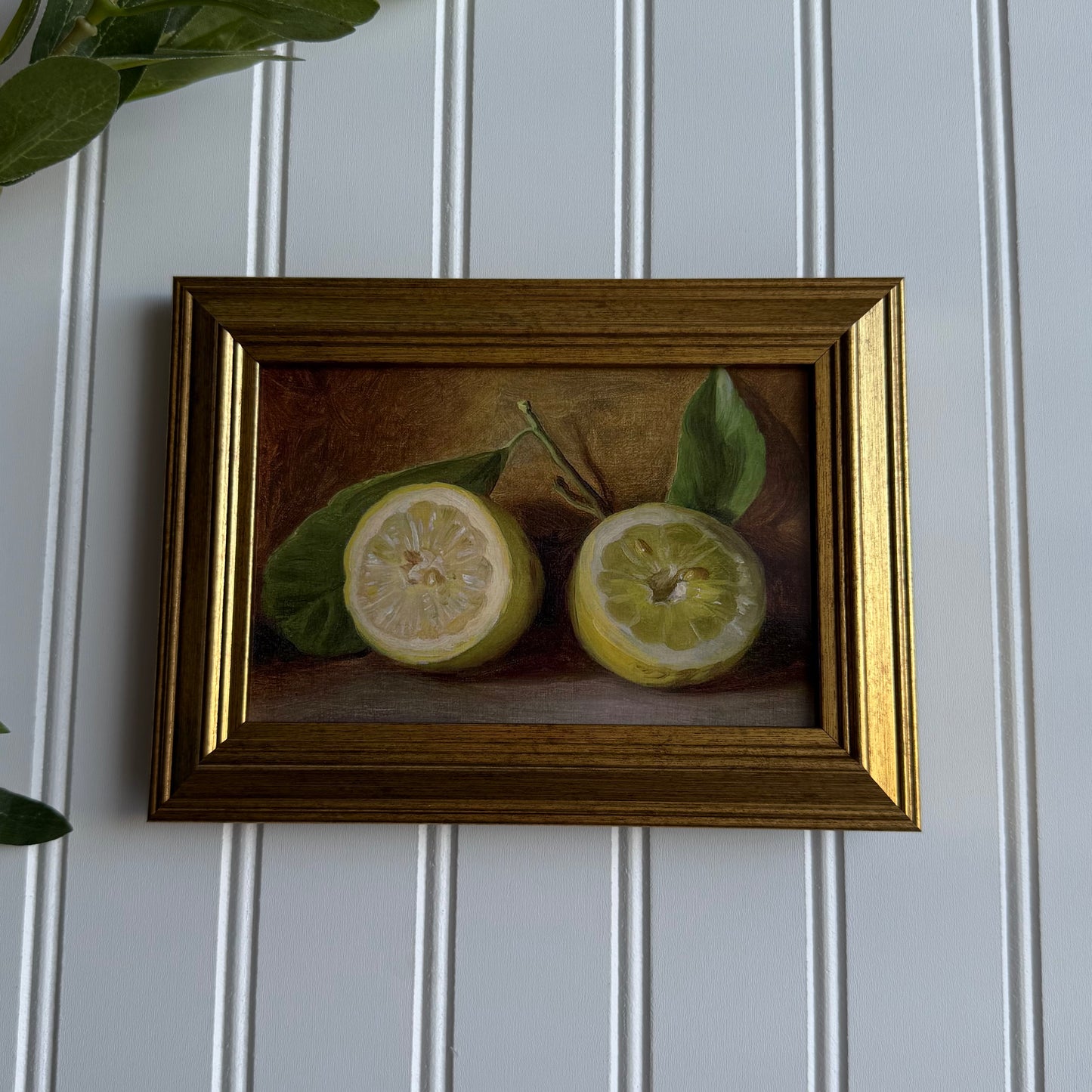 Vintage Style Lemon Still Life Art Print gallery wall