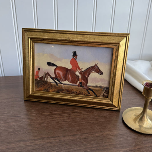 Equestrian English Man riding a horse Art Print Gallery Wall