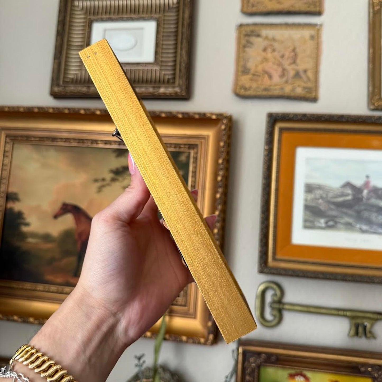 Vintage Woman in Gold Frame