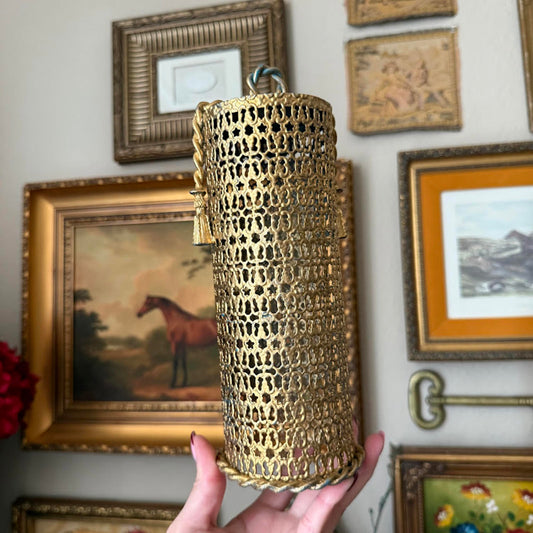 Vintage Ornate Metal Spray Can Cover