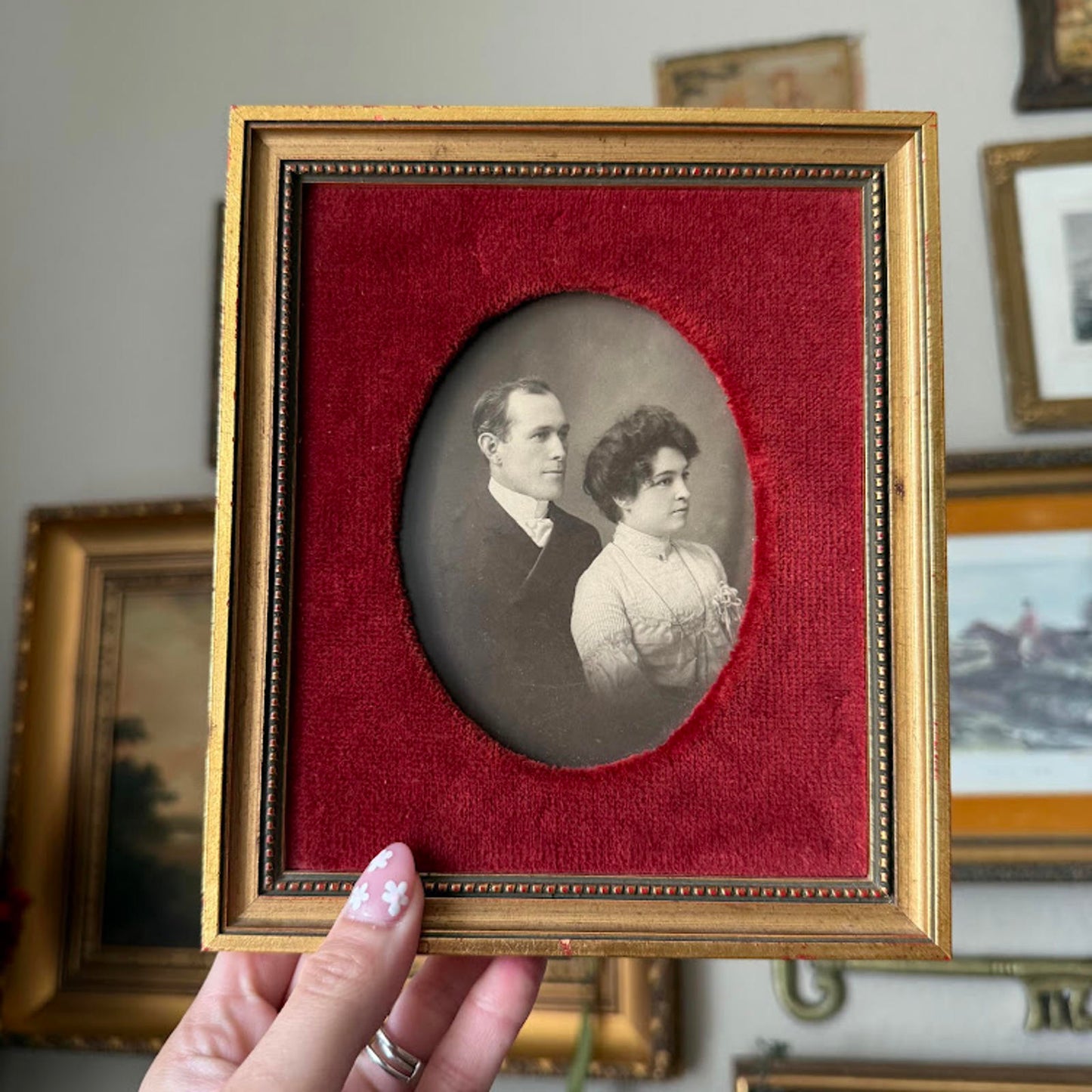 Vintage Framed Couple Portrait