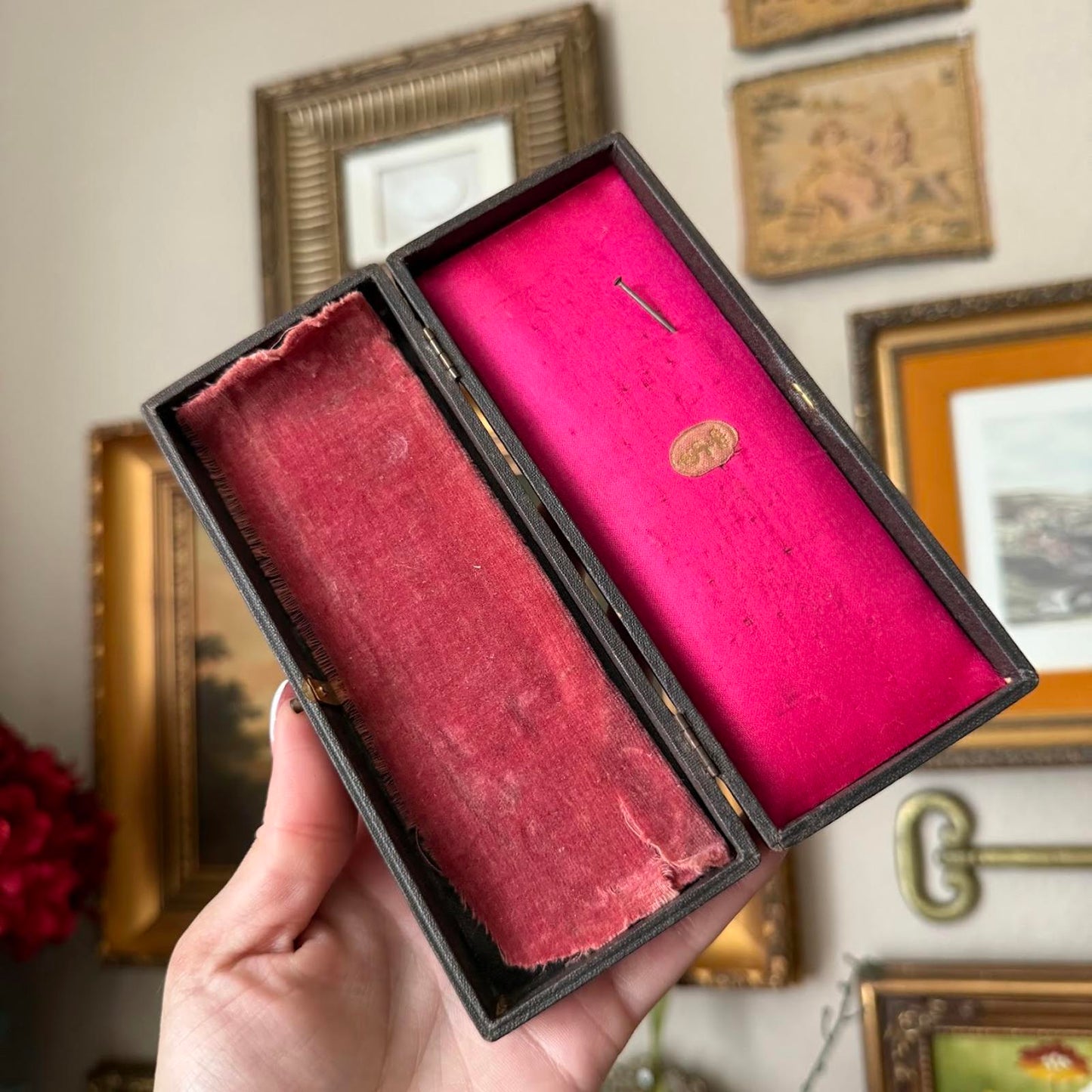 Antique Lined Box