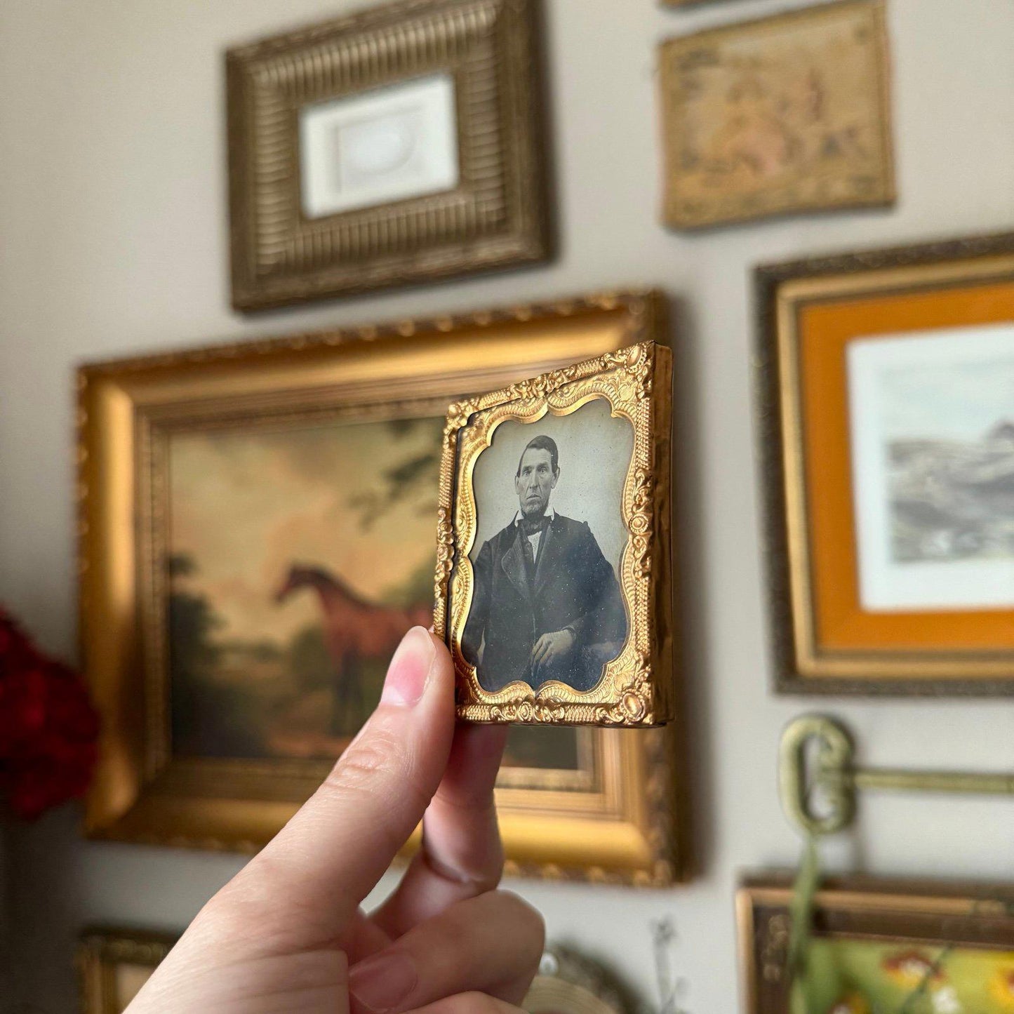 Ambrotype Antique Portrait of a Man Photo
