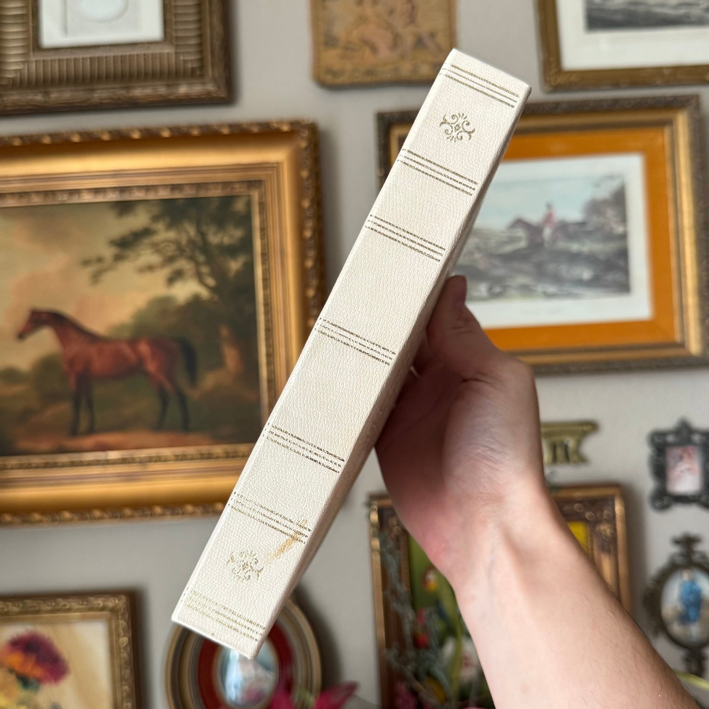 Vintage cream photo album