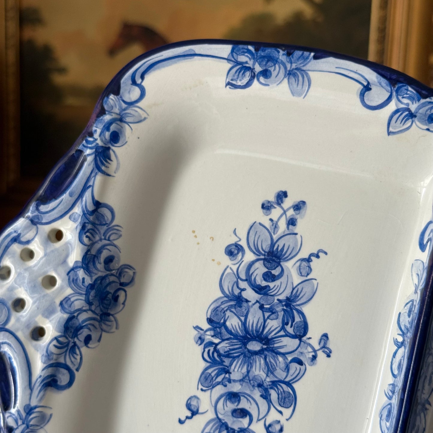 Hand Painted Portugal Serving Dish