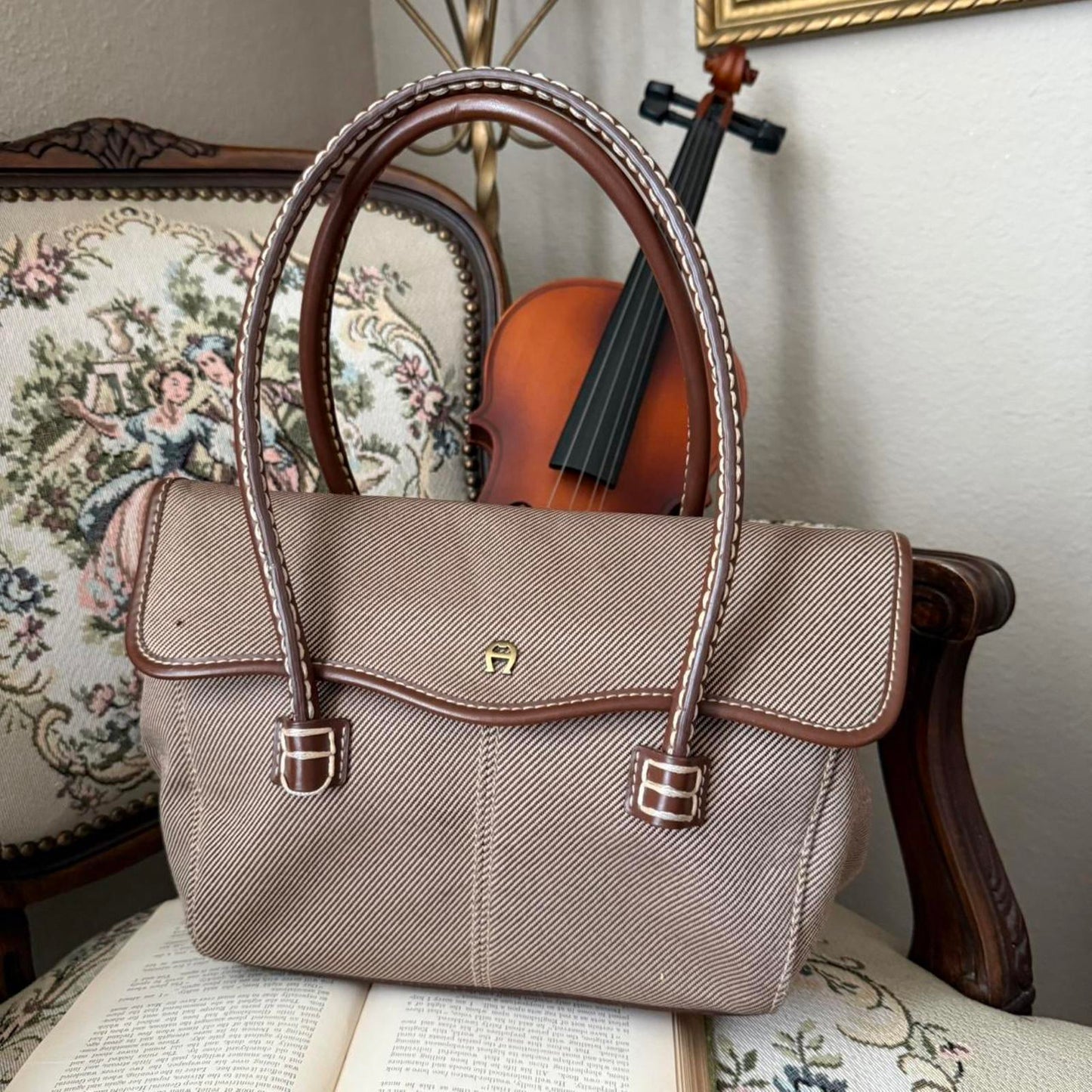 Aigner Women's Brown and Tan Bag Purse