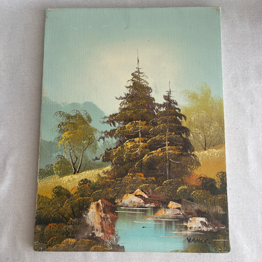 Landscape of Mountains scenery painting