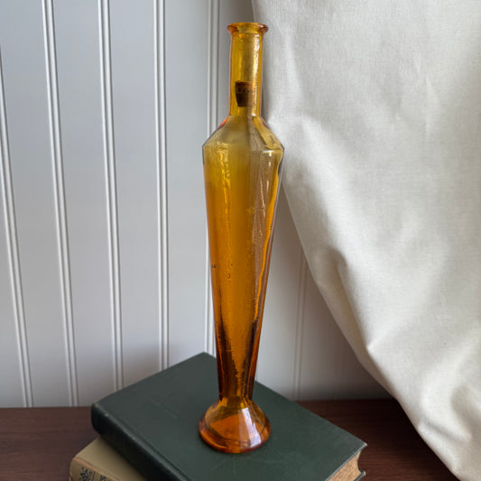 Orange thin Glass Bottle