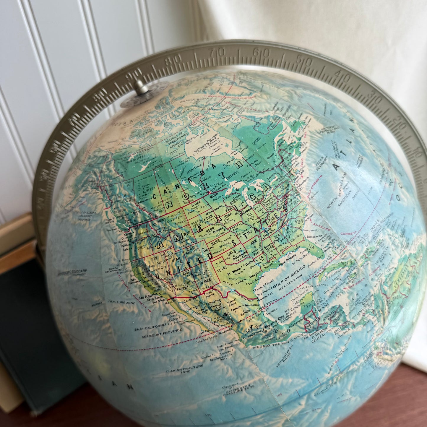 Vintage Rand McNally World Portrait Globe