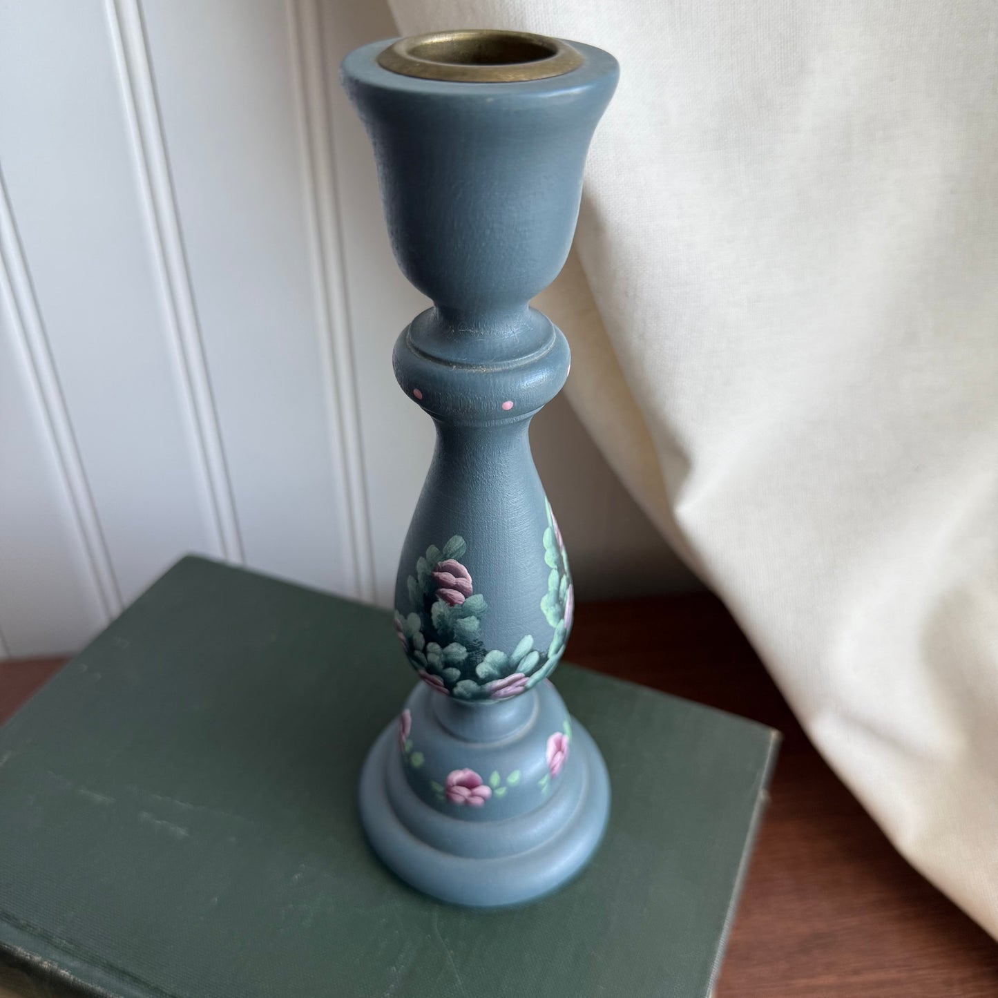 Hand painted candle holder
