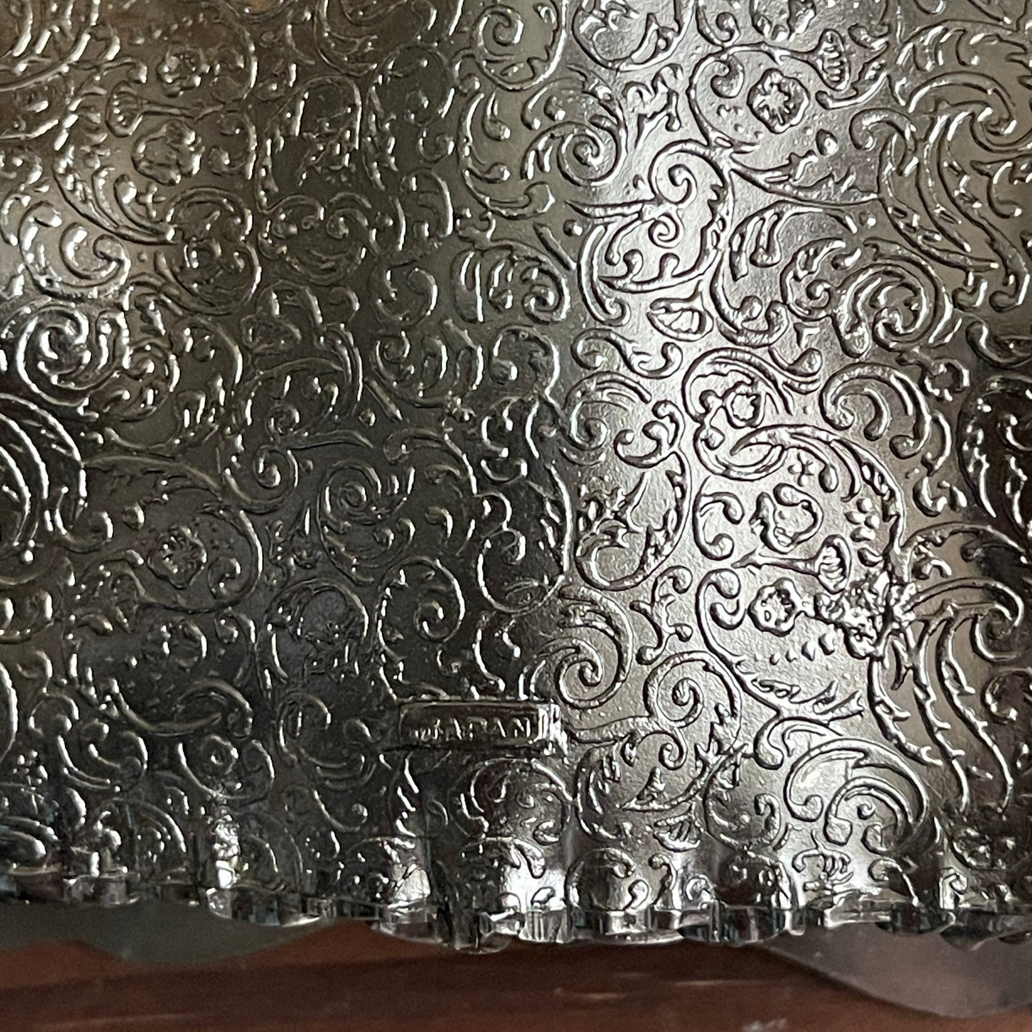 Vintage Jewelry Casket Repousse Motif Roses & Southern Lady Trinket box vanity box