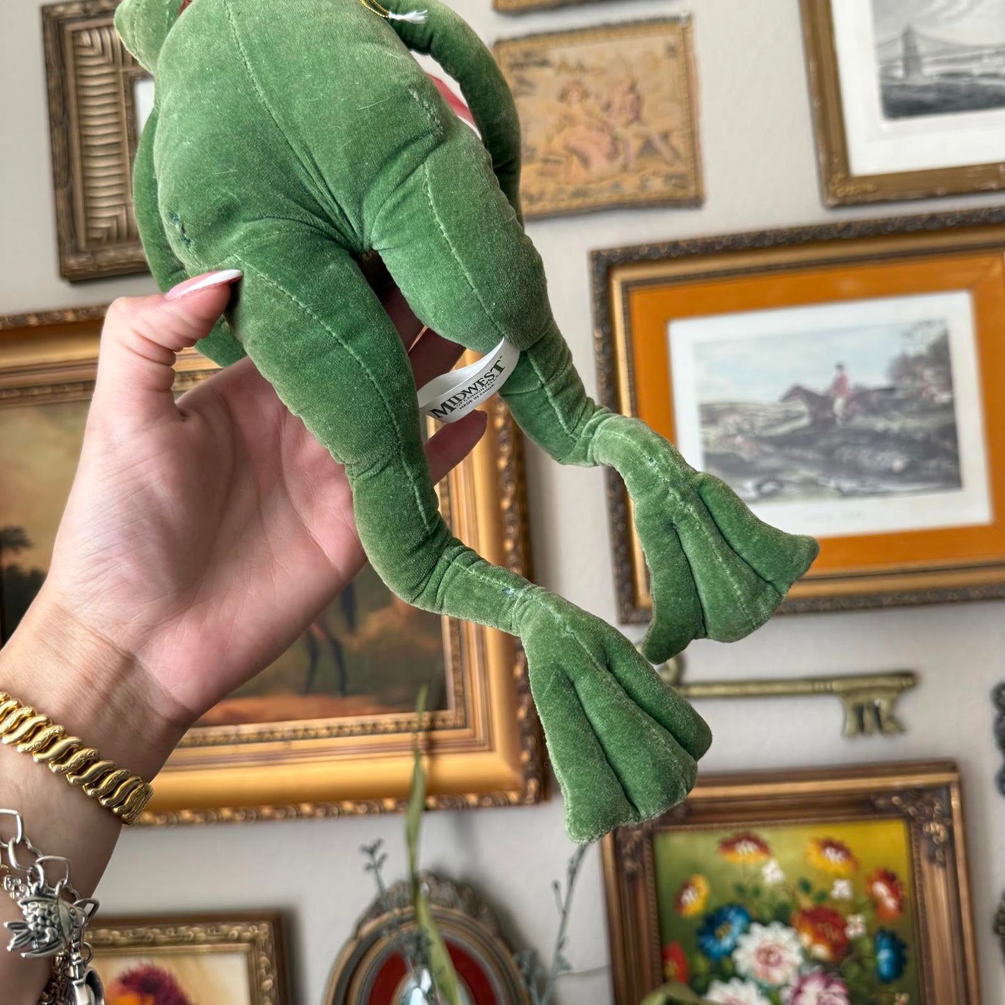 Vintage Prince Charming Frog Plush