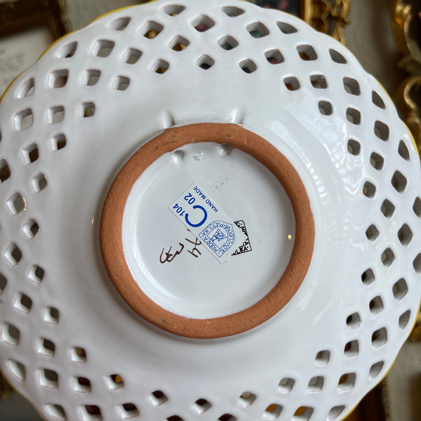 Majolica Plate Slovenska Majolika hand painted plate