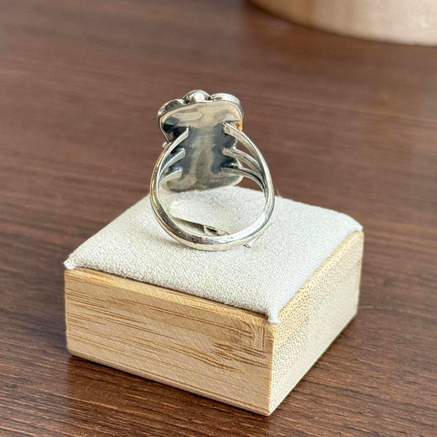 Sterling silver lapis lazuli ring ring