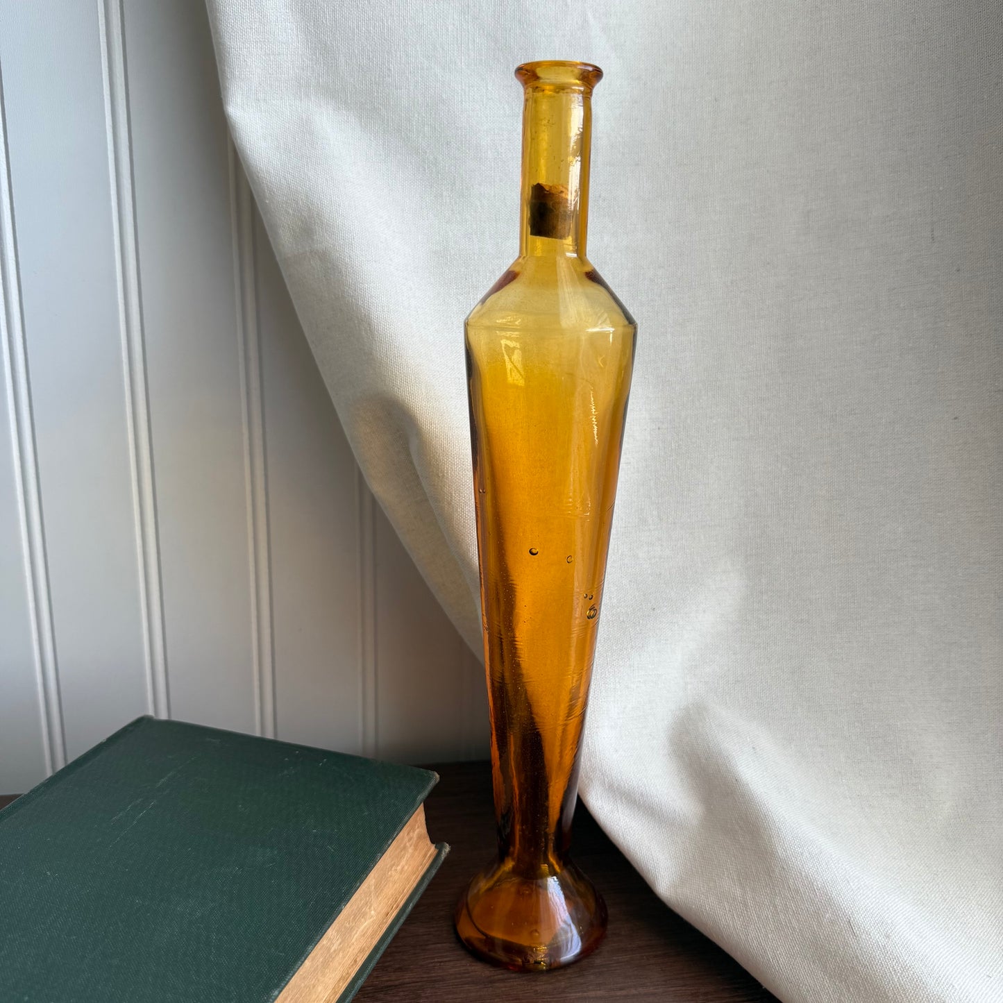 Orange thin Glass Bottle