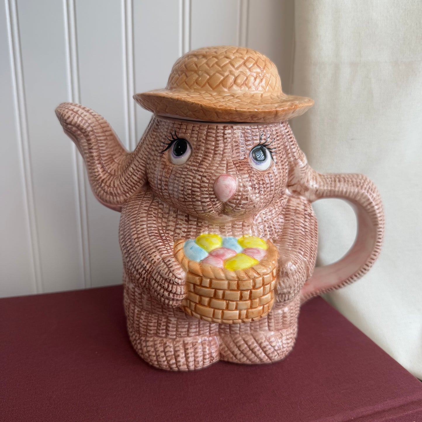 Ceramic Floppy Ears Bunny Rabbit Teapot