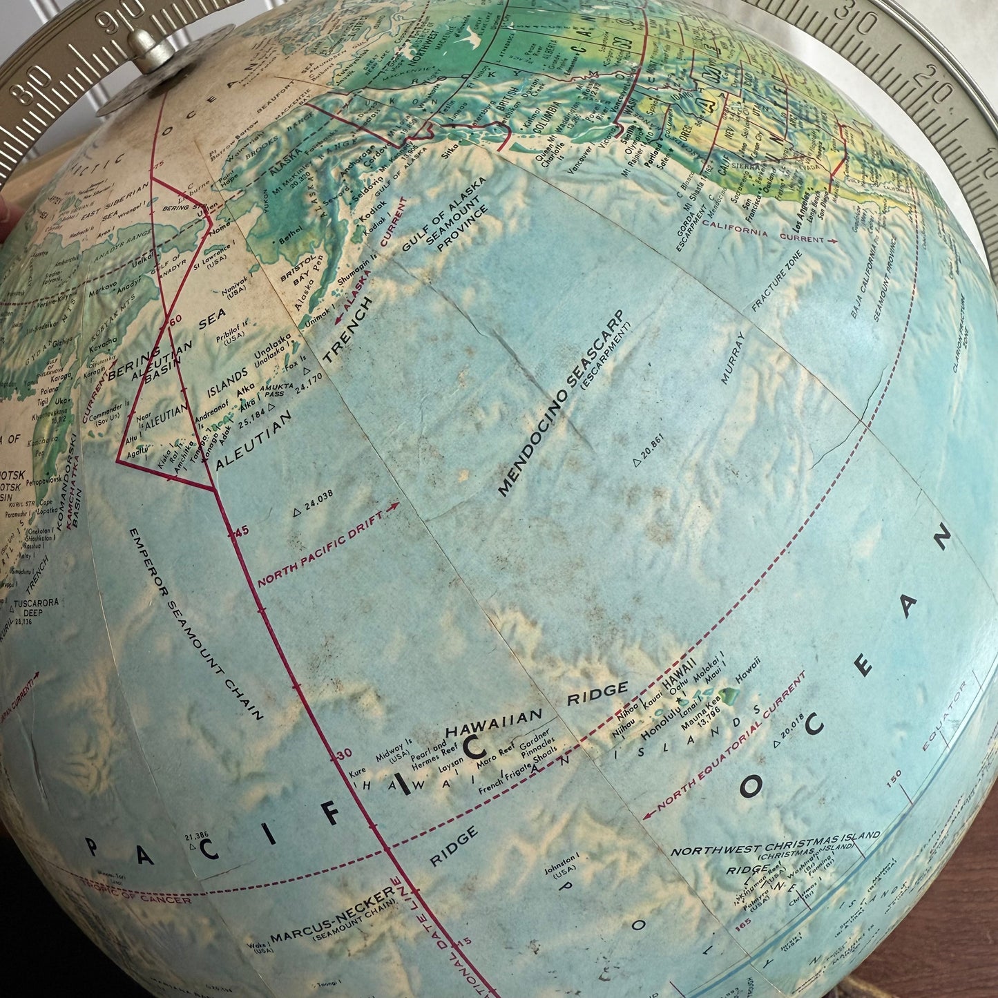 Vintage Rand McNally World Portrait Globe