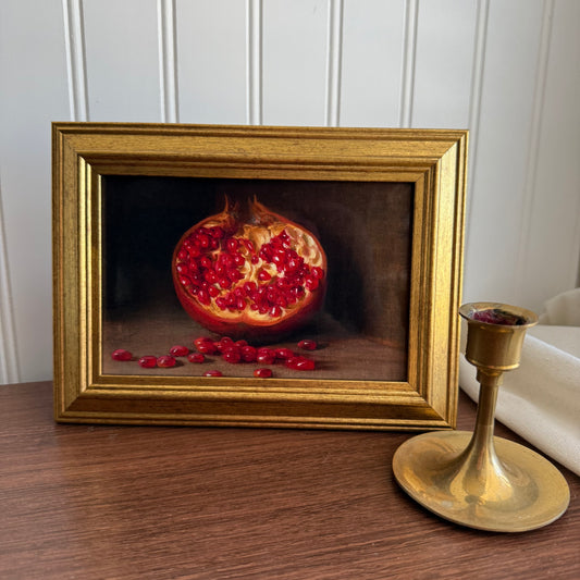 Vintage Style Pomegranate Still Life Art Print gallery wall
