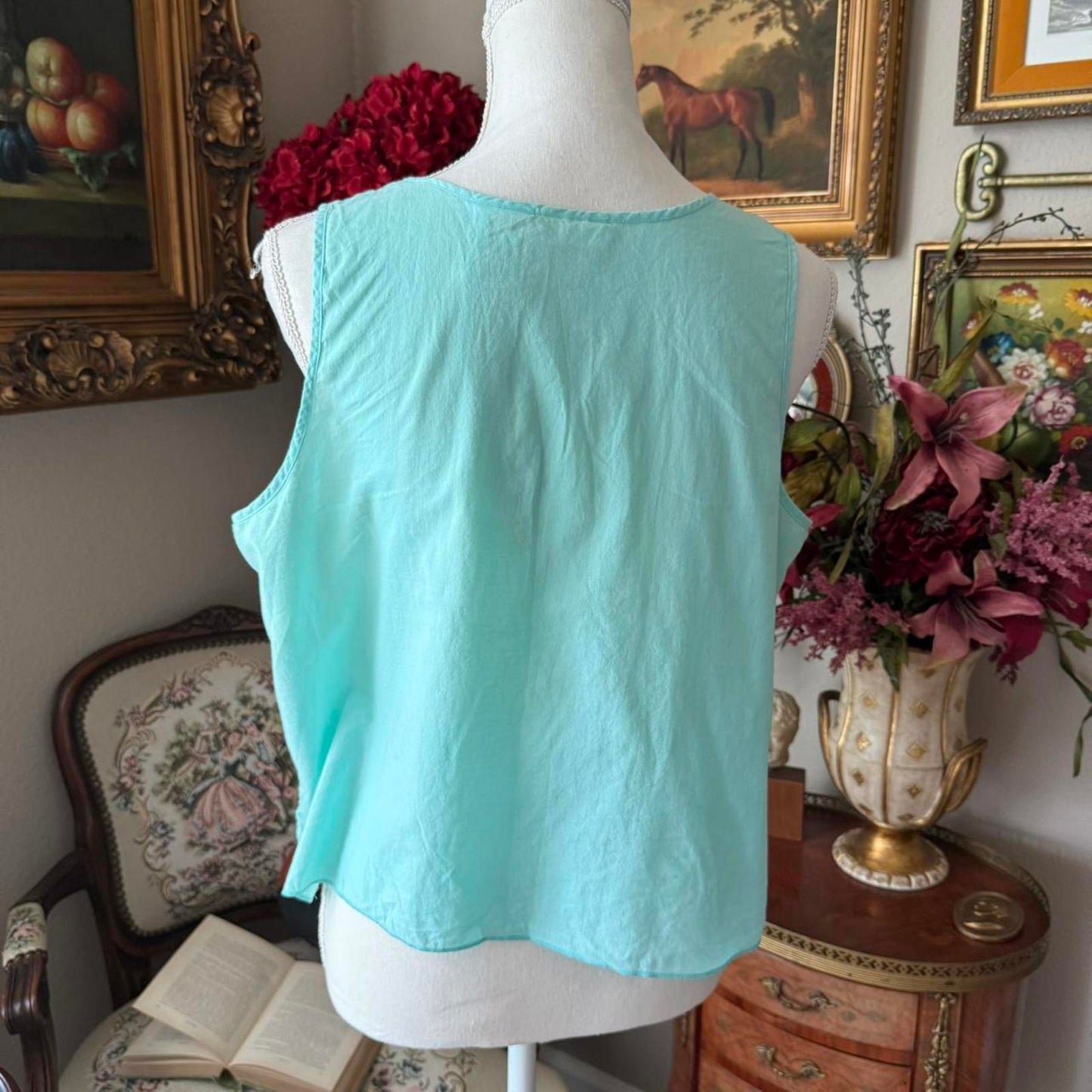 Secret Treasures Women's Blue/Green Pajama