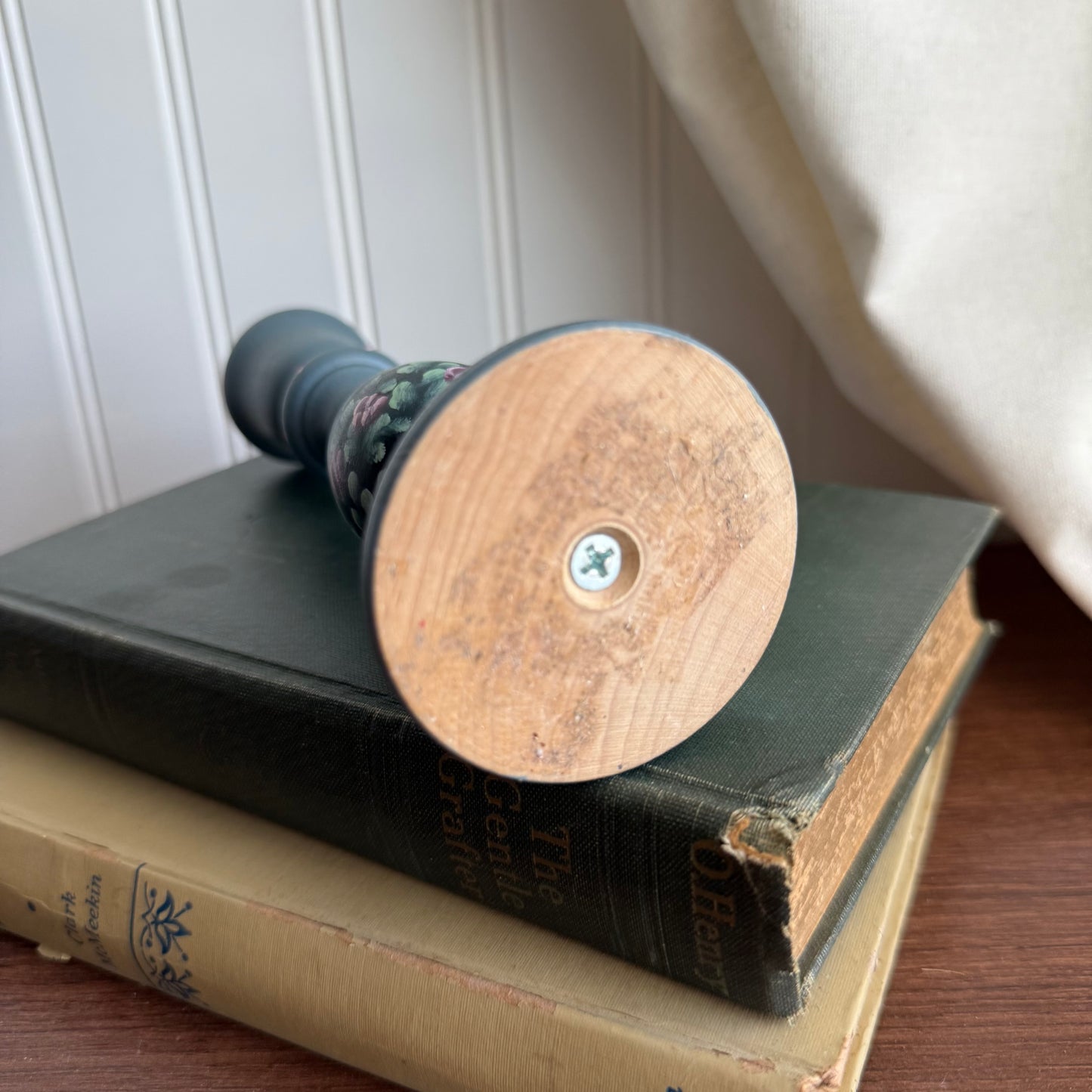 Hand painted candle holder