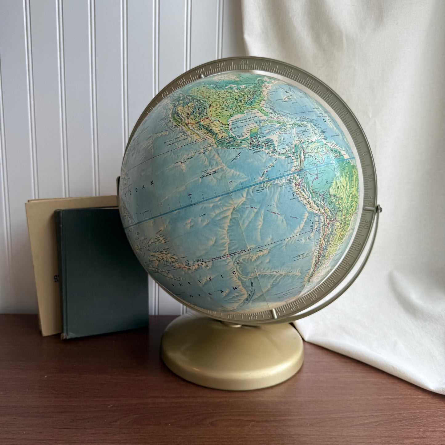 Vintage Rand McNally World Portrait Globe