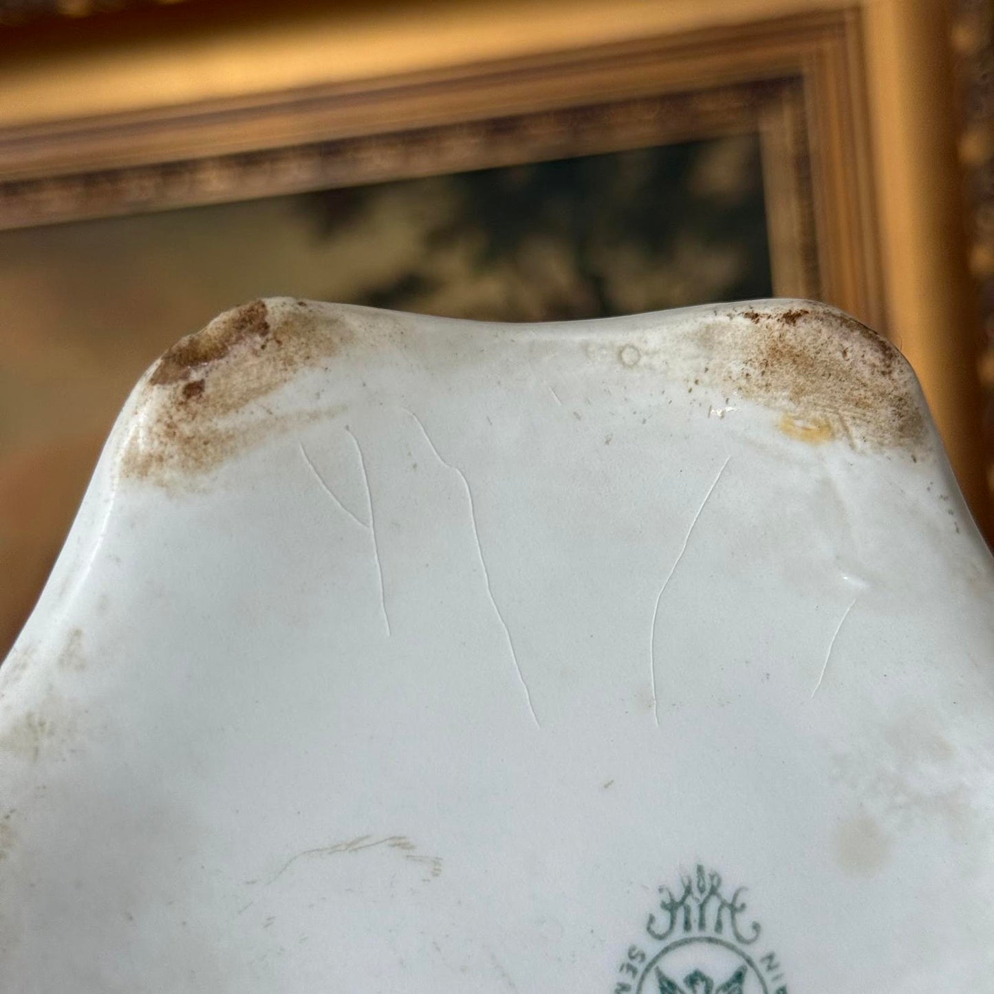 Vintage Hand-Painted Floral Pitcher