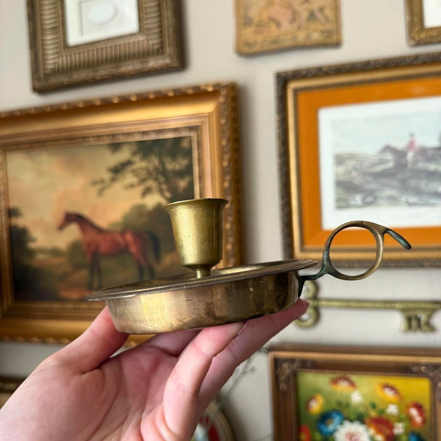 Vintage Brass Candleholder