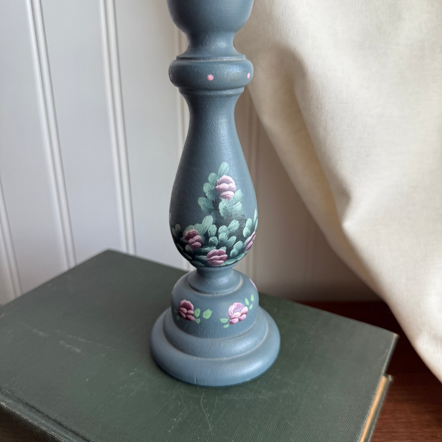 Hand painted candle holder
