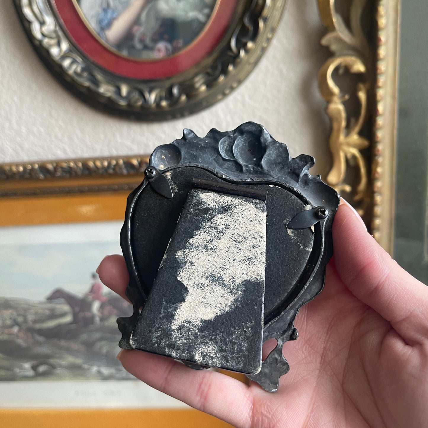 Mini Heart shaped metal Women print farmed