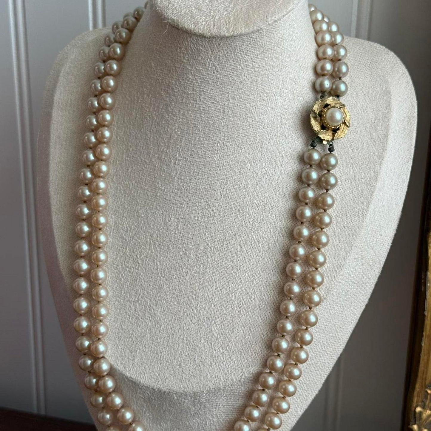 Vintage double stranded Pearl Necklace
