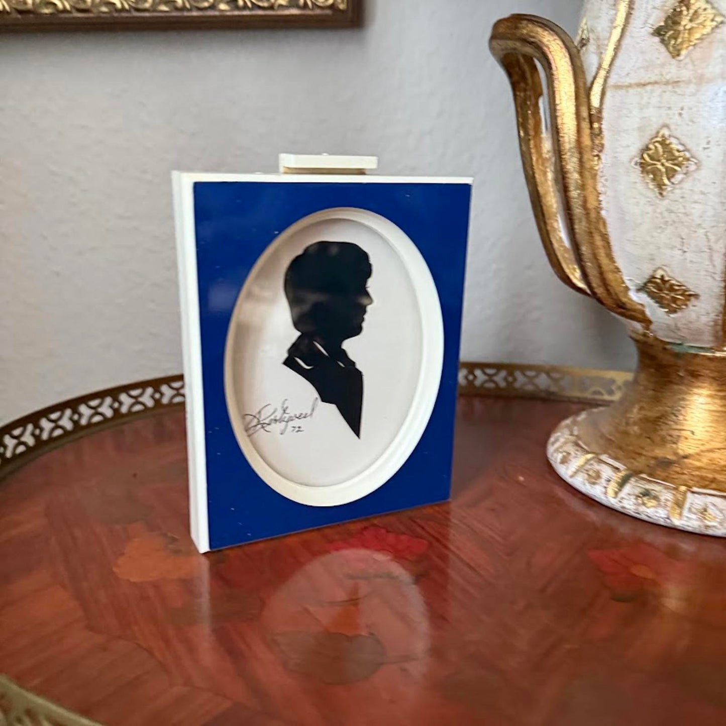 Vintage Framed Silhouette of a Man