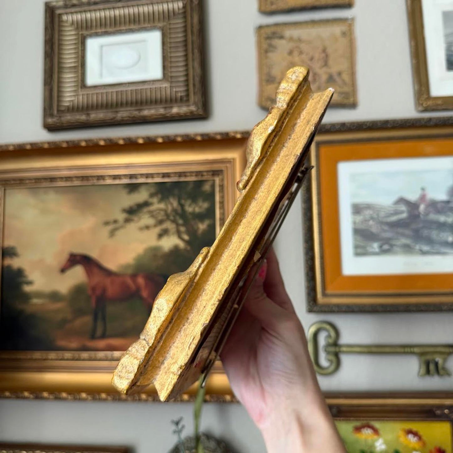Vintage Gold Ornate Frame with Still Life Painting