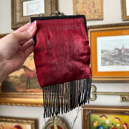 Vintage Y2K Lancome Beaded Crossbody Bag