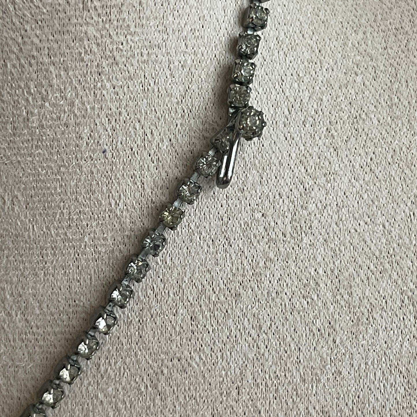 Vintage KRAMER Of New York Marquis and Round Rhinestones Choker Necklace